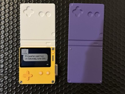 Playdate Handheld Console Yellow with 2 covers and box