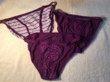 Victoria  s Secret Panty Lot of 3, Size Small String Bikini New Without Tags