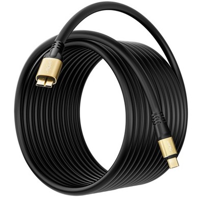 USB 3.0 Micro 10-Pin Cable 15FT, Extra Long Type 3.1 C to Micro B External Ha...