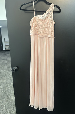 DAVID'S BRIDAL Blush Pink Lace One Shoulder junior bridesmaid Dress size 14 | eBay DAVID'S BRIDAL Blush Pink Lace One Shoulder junior bridesmaid Dress size 14 | eBay
