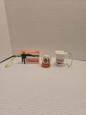 Dunkin’ Donuts Coffee Cup Christmas Ornament 2.5" Tall Snowglobe Box Of Donuts