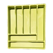 Lifewit Silverware Drawer Organizer Tray, Plastic Cutlery Storage Open Box New