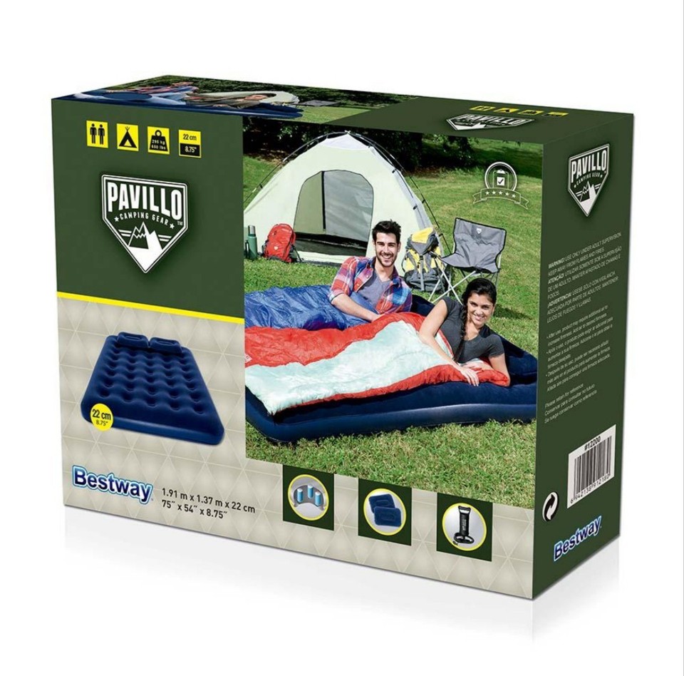 Bestway Pavillo – Matelas gonflable 2 places 191 x 137 x 22 cm