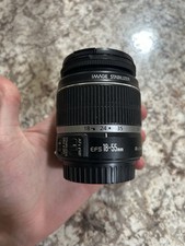 Canon Macro Lens EFS 18-55mm f/3.5-5.6 IS II Auto/Manual Focus w/ Both Lens Caps