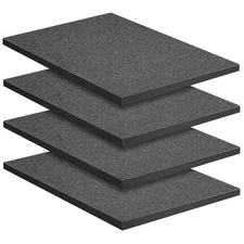 4 Pcs Polyurethane Foam Sheet- 16 x 12 x 1 Inch Cuttable Foam Inserts for Cas...
