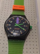 SWATCH STOP SSB 100 STEP UP STOP WATCH 1992 NAGELNEU