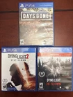 PlayStation 4 Days Gone Dying Light 2 Dying Light The Following PS5 Upgrade