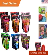 -Jumbo Pickles In A Pouch Variety Sampler 12 Pack Individually Wrapped 6 Flav...