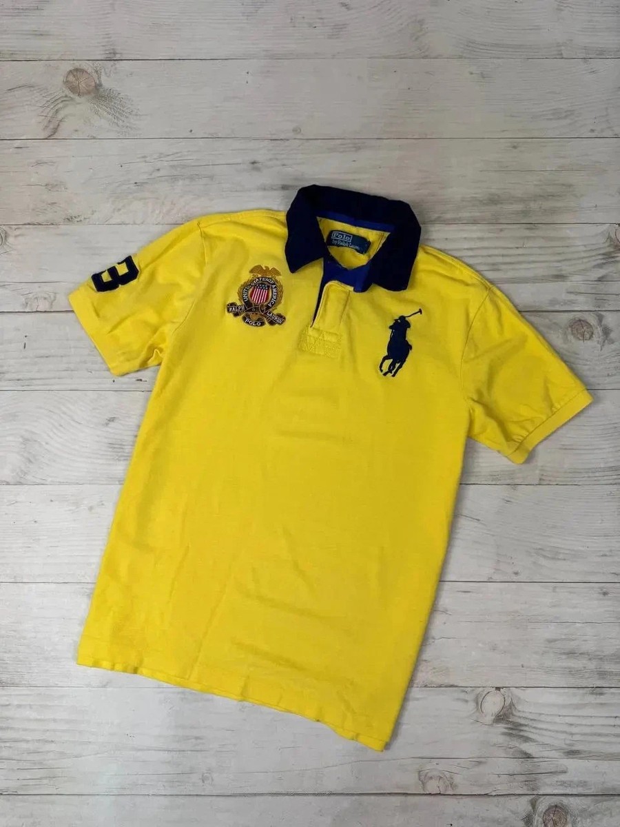 Vintage Polo Ralph Lauren Big Pony Rugby Polo Shirt Men Size 2XL