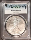 Tony Pérez Signed 2025-P American Silver Eagle PCGS Gem BU HOF Autograph Coin