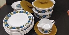Vintage J&G Meakin Topic  with flower pattern dinner service