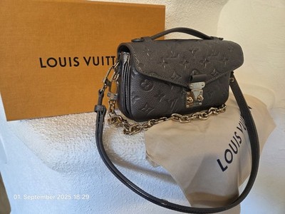 Louis Vuitton Metis East West Neu Pochette Tasche Handtasche Gunmetal