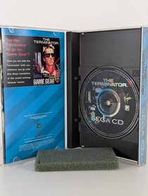 The Terminator (Sega CD, 1993) Complete & Tested - Reg. Card & Styrofoam