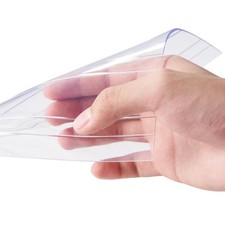 5000cmx20cmx0.08in Transparent Ribbed PVC Strip Roll