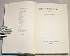 BRAVE NEW WORLD - 1932 Chatto & Windus Aldous Huxley Third Impression Solid Good