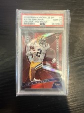 2020 Panini Chronicles DP - Spectra Draft Picks Justin Jefferson #9 Red Prizm RC