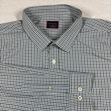 Untuckit Button Down Shirt Long Sleeve Plaid Nylon Stretch Men  s Size 3XL