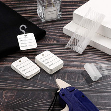 3000 Pieces Plastic J Hook Fasteners Hanging Clothing J Hook Tag Fasteners fo...