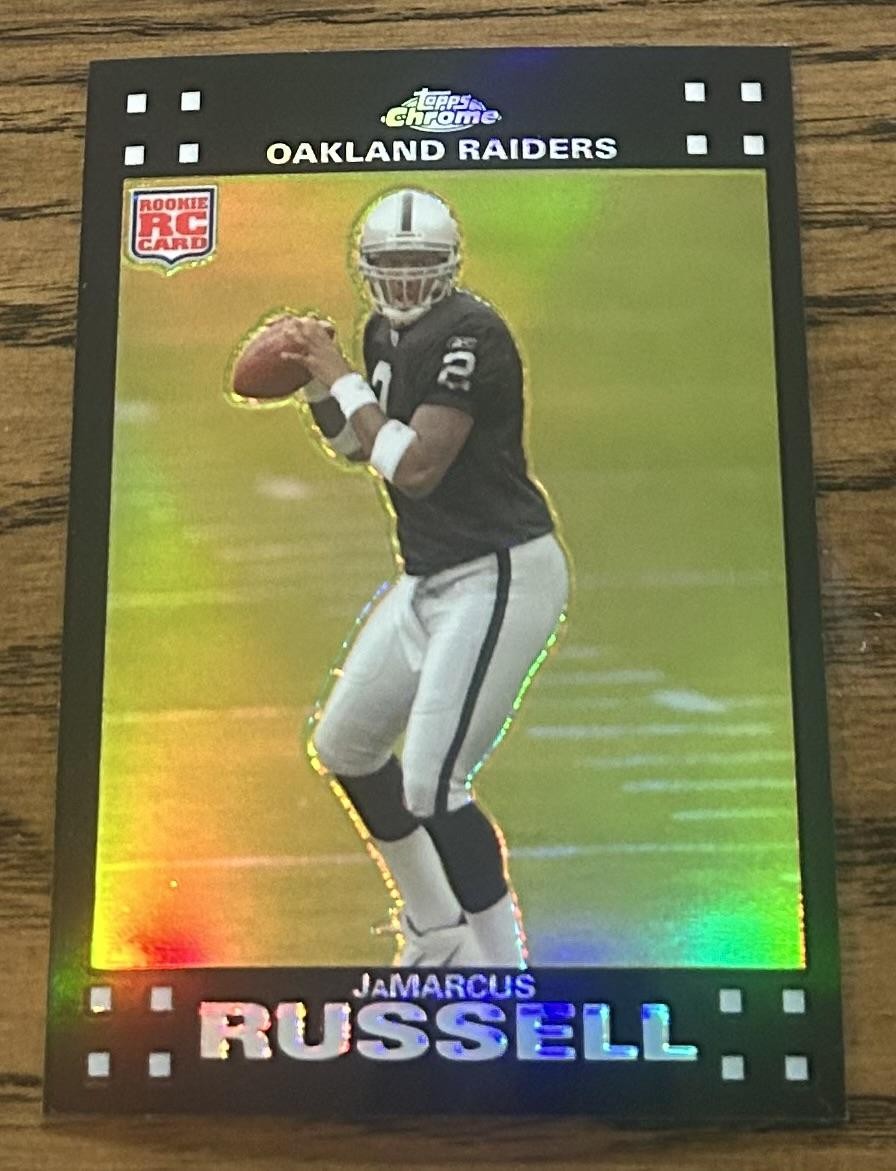 2007 Topps Chrome #TC166 JaMarcus Russell Refractor Rookie