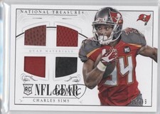 2014 National Treasures Rookie NFL Gear Materials Quad 52/99 Charles Sims 0m0