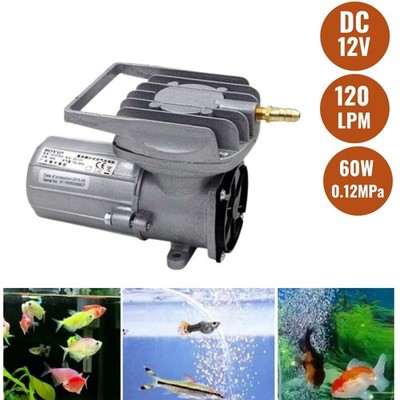 Diaphragm Air Pump, Compressor Boyu Aquarium Pond DC12V 120LPM 60W Hydroponics