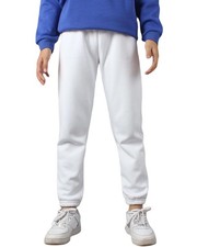 Kid Winter Warm Pants Boy Fleece Sweatpants Joggers Active Trousers Bottoms