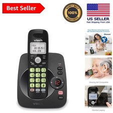 Bluetooth-Enabled DECT 6.0 Cordless Phone with Full-Duplex  Backlit Display