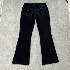 Flared Corduroy Pants Size 32x32 Y2K Calvin Klein Jeans Black Size 13 Womens 70s