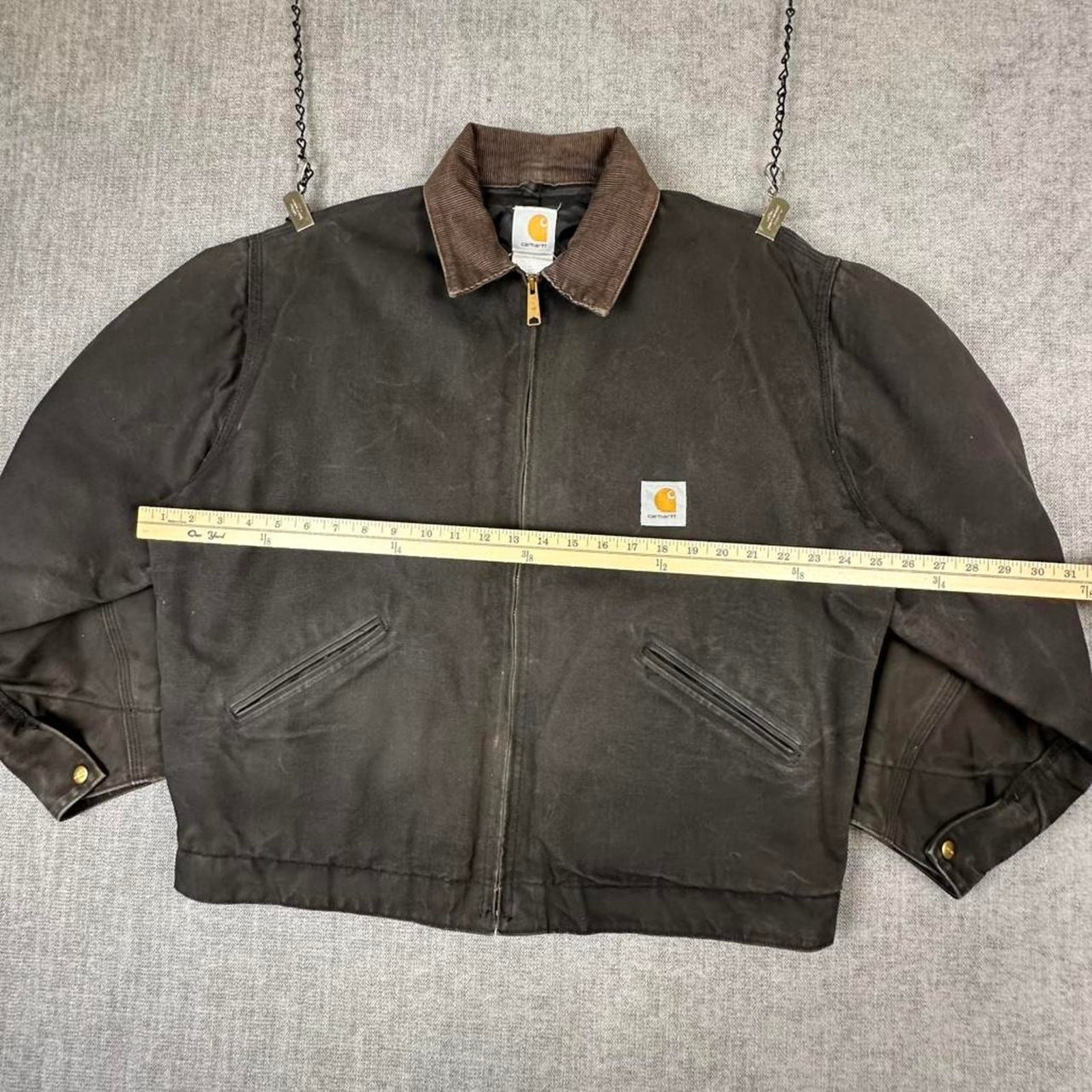 Vintage 90s USA Carhartt J80 BLK Detroit Jacket - Gem