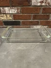 Vintage Pyrex Clear Glass 9x13 Rectangular Baking Dish Casserole USA