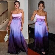 HOUSE OF CB XS D-DD Anabella' Ombre Print Lace Up Maxi Dress NWOT