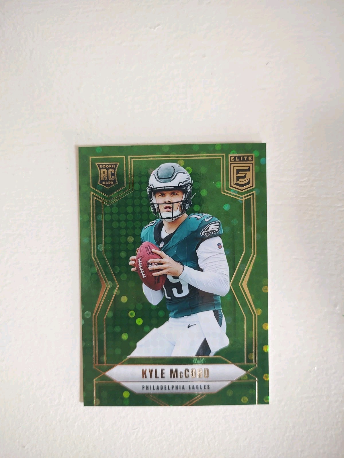 2025 Panini Donruss Elite - Rookies Kyle McCord #171 Green Disco (RC)
