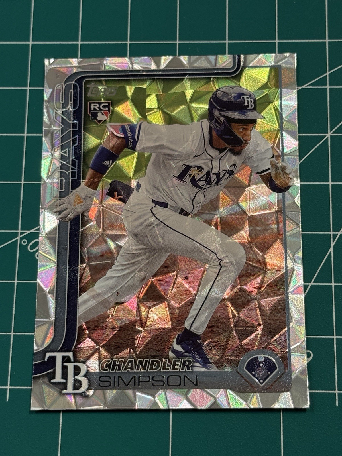 Chandler Simpson 2025 Topps Update Rookie Diamante Foil SP Tamp Bay RC #US277