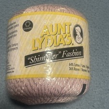 Aunt Lydia’s Sport Weight Crochet Thread SHIMMER FASHION # 448 Lilac - 2 oz