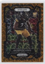 2023 Panini Prizm Rookies Lazer Prizm Broderick Jones #385 uw8