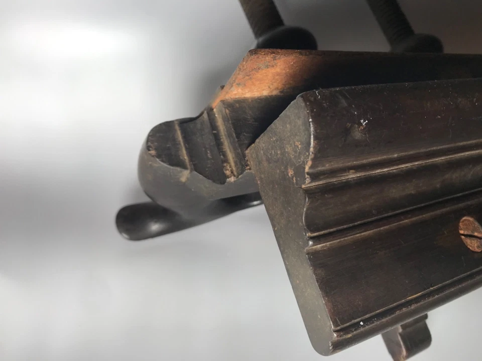 Avión arado antiguo J. Denison del siglo XIX *Alguno óxido 12" Foto 4 de 4