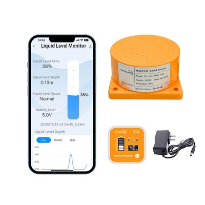 Moray Smart WiFi Water Level Sensor Water Tank Level Monitor Oil Tank Gauge S...