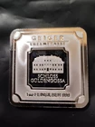 Geiger Edelmetalle 1 Troy Oz .999 Fine Silver Feinsilber Bar Square BU