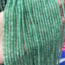 2x4mm Natural Green Aventurine Rondelle Spacer Disc Beads for Jewelry Making DIY