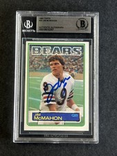 Jim McMahon Bears Signed 1983 Topps #33 RC Rookie BGS BAS AUTO