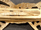 1928 Jewelry 1980’s Gold Tone Bow with Crystals Hair Clasp Clip Barrette France — photo 3