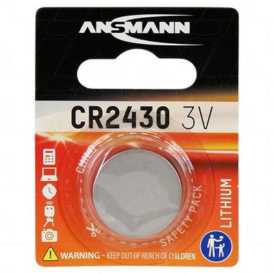 Ansmann CR2430 3V Lithium BR2430 DL2430 Button Cell Battery ECR2430 KCR2430