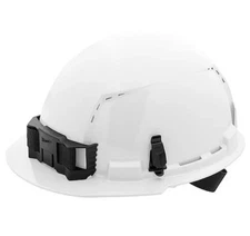 Milwaukee Tool 48-73-1200 Bolt White Front Brim Vented Hard Hat W/4Pt