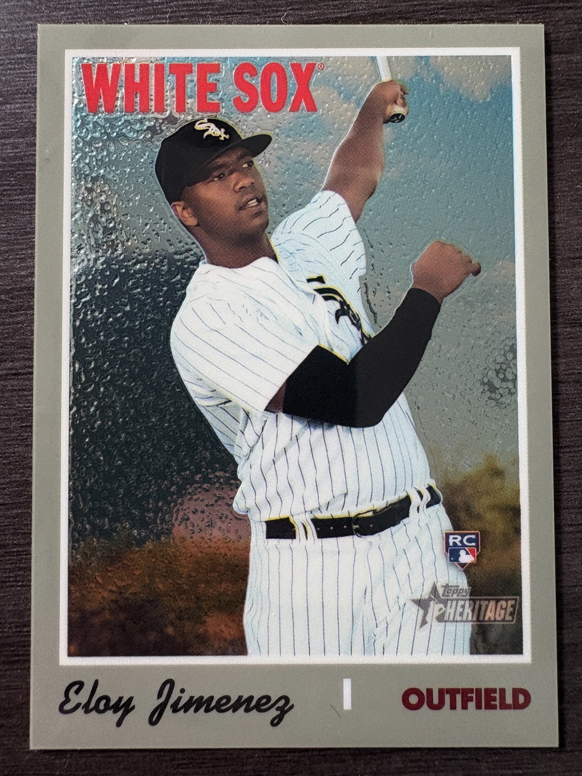 2019 Topps Heritage Chrome Eloy Jimenez Rookie Card RC serial /999