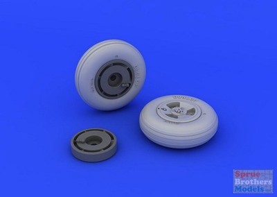 EDU648218 1:48 Eduard Spitfire Mk.XVI Wheels 3 Spoke (EDU kit)