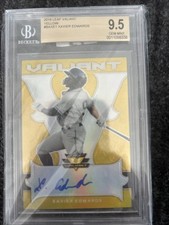 2018 Leaf Valiant XAVIER EDWARDS Yellow Prismatic Auto RC 10/10 RAYS BGS 9.5/10