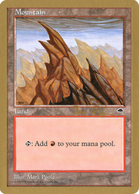 MTG Mountain(1998 Ben Rubin) (Tempest) (A)  - World Championships #098BR_TMP_346