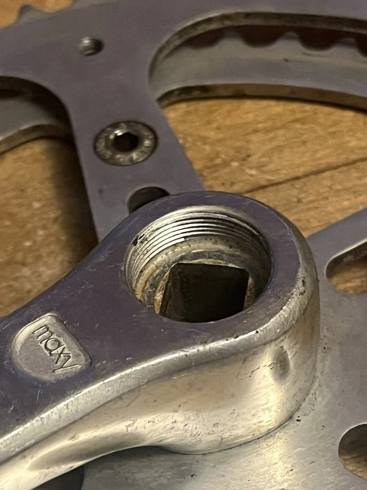 Vintage Sugino Maxy Drive Side Crank 165 mm 52/46 T 110 BCD 70s 80s Road Bike - Image 3 of 4