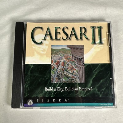 Caesar II (1996)PC DOS Windows CD-ROM Strategy City Building Management Sim NM