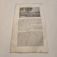 View Of Bernardston Massachusetts c. 1839 Engraving (373)
